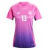 Camiseta Alemania Thomas Muller #13 Visitante Equipación para mujer Eurocopa 2024 manga corta